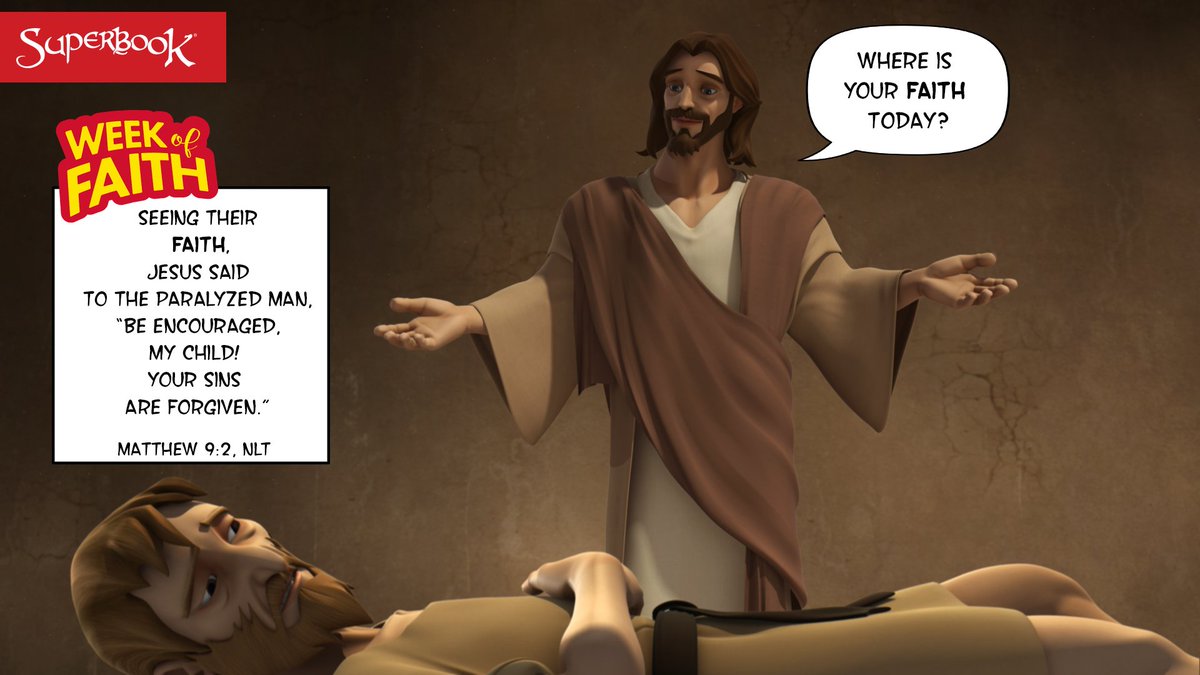 SuperbookTV's tweet photo. Jesus is the King of Faith! What are you favorite stories of Jesus? 

#Superbook #Bible #DailyVerse #WeekOfFaith https://t.co/dZWD6boLkH