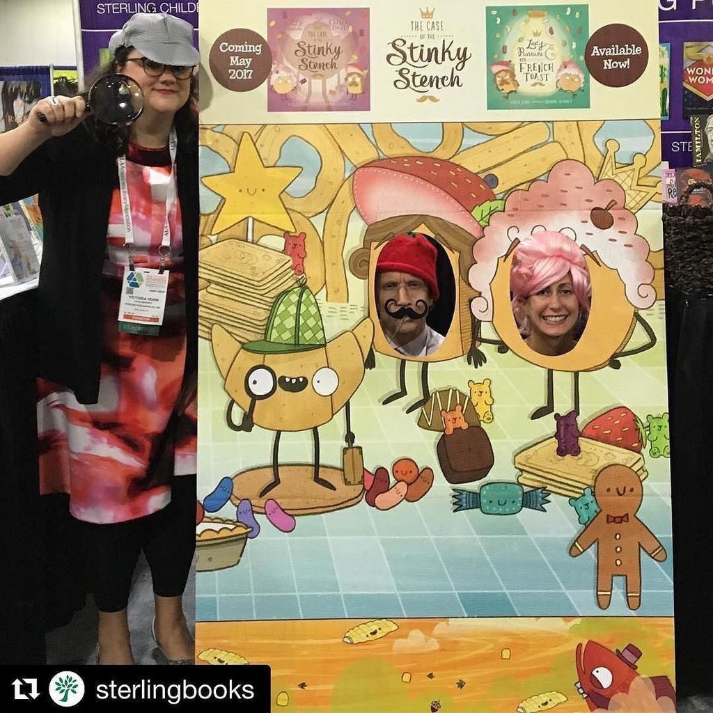 Ok. Here's the deal. Best photo taken at #alamw17 @SterlingBooks Booth #1826 gets a signed copy of #StinkyStench. Tag me. Break an egg!
