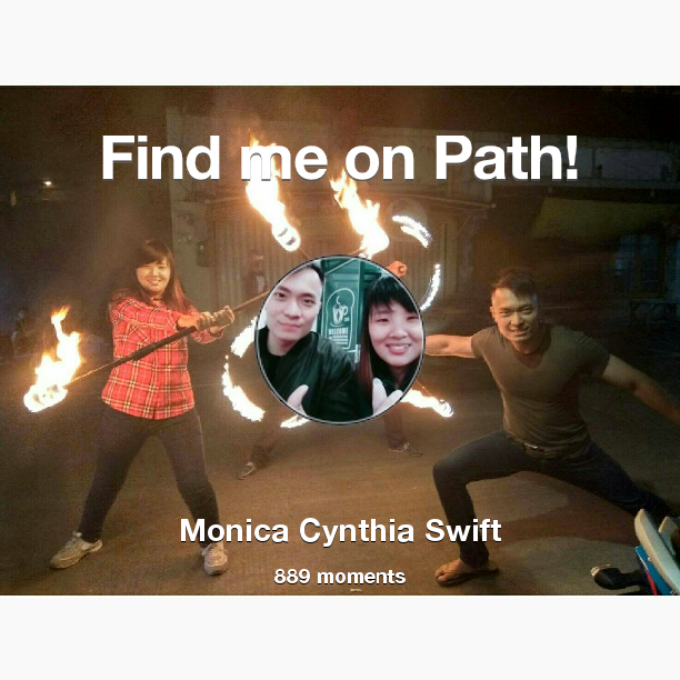 Find me on #Path now! Go to path.com/profile/4sJBWc