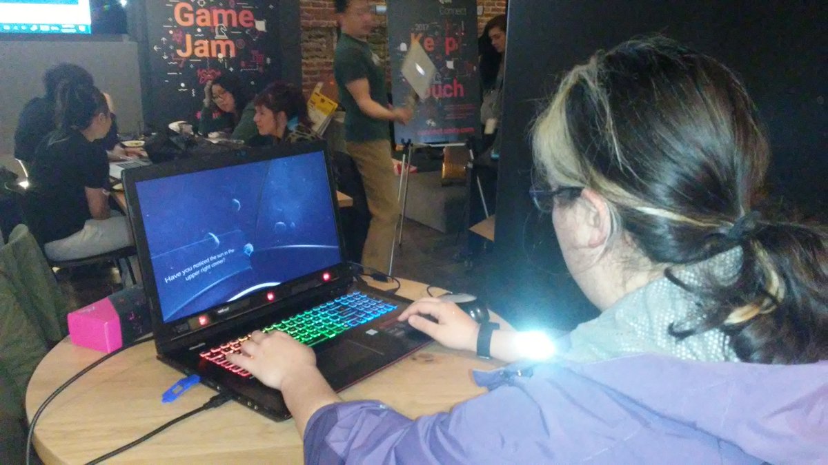 TristanParrish's tweet image. Been showcasing the Tobii #eyetracking to the teams, it's always really compelling. Also @PlayReflections! #ggj #vr #gamedev @tobiigaming