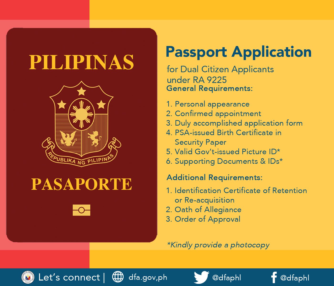 DFA Philippines 🇵🇭 على X: &ldquo;Did you avail of a Dual Citizenship 