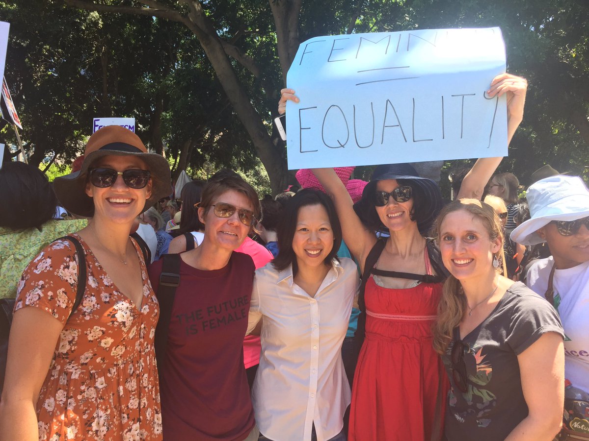Marching in Women's March Sydney with my female director friends!@womensmarch <a href="/womensmarchsyd/">Women's March Sydney</a> #Auswomenfilm #womeninfilm #femaledirectors