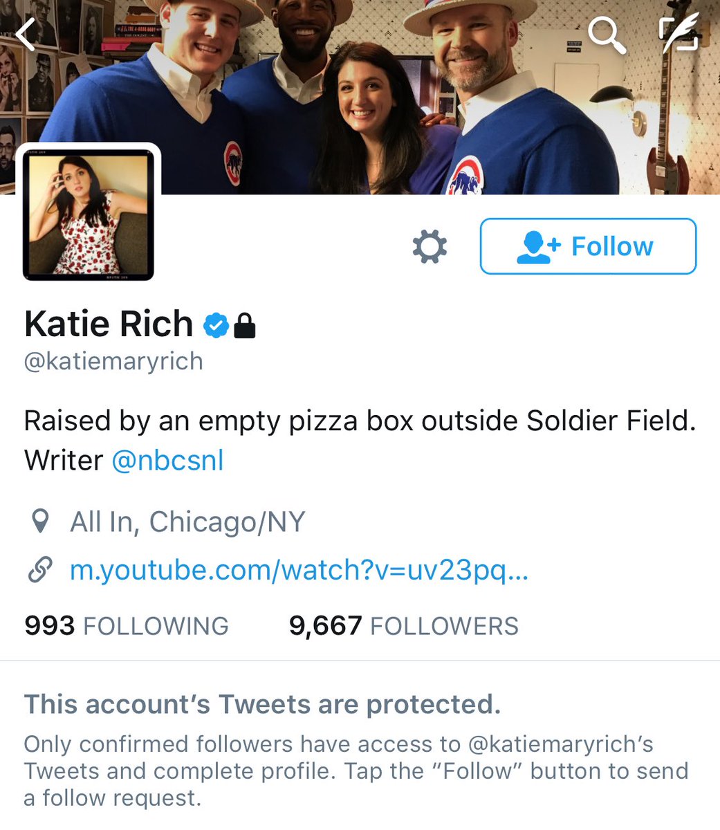 DeplorableTrain's tweet photo. Tolerant liberal Katie Rich, writer for SNL, compared Barron Trump to a school shooter and then protected her account like a coward. https://t.co/UVCrkbLBJs
