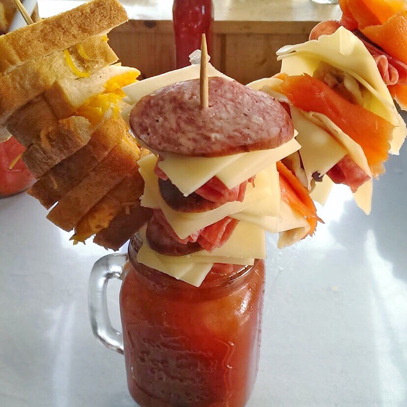 National Cheese Day handled! 👊🧀🍹 #nationalcheeseday #drinkporn #foodie #foodporn #bloodymary #bloodygerry #bloodymarys #cocktails #happyhour
