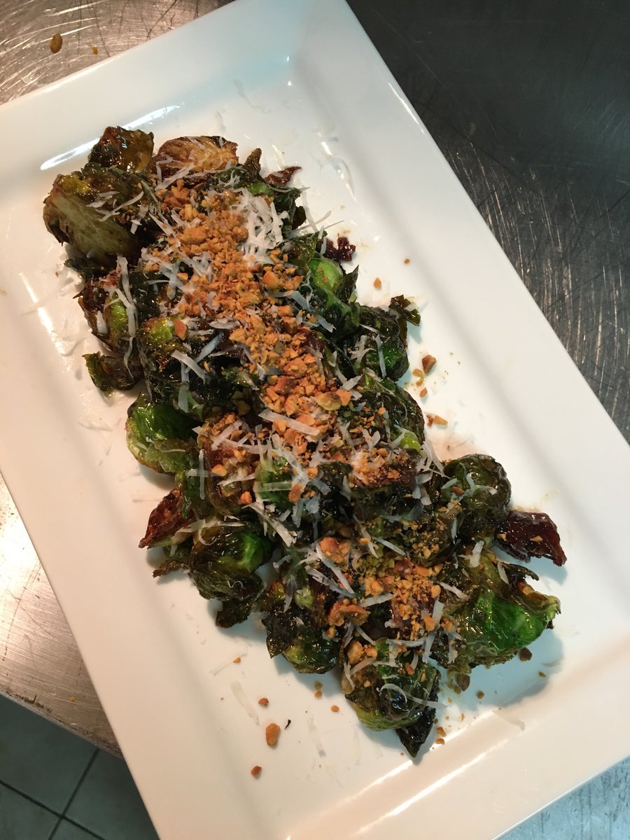 adasonphinney's tweet photo. Tasty Brussels at Ada’s Restaurant tonight. Mmmm, bacon jam. https://t.co/gEQnBG2D8F