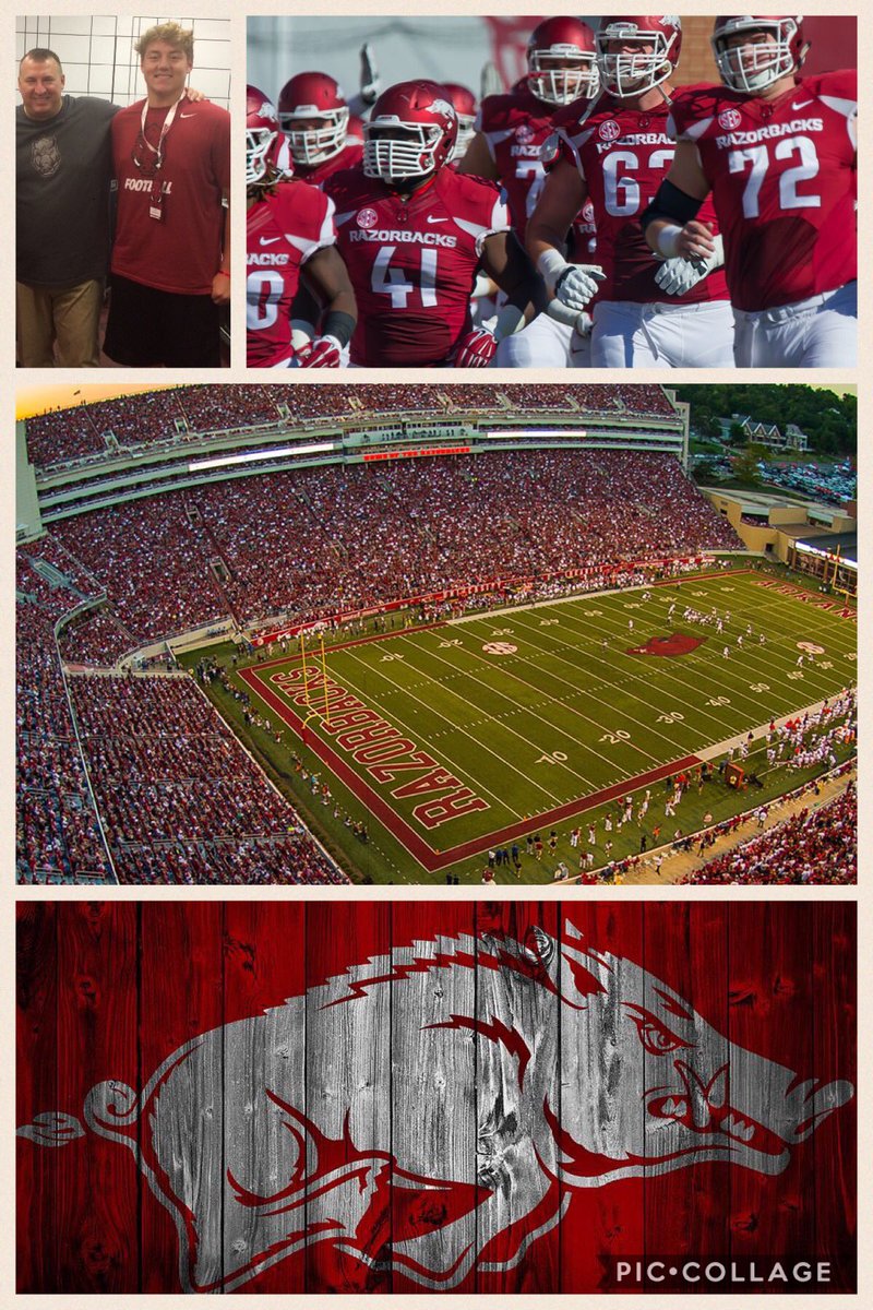 ty_clary's tweet photo. Im beyond excited to say I've received and Accepted an offer to fulfill my dream of playing for the Razorbacks!!! @BretBielema #WooPigSooie https://t.co/CwnYS0XvWE