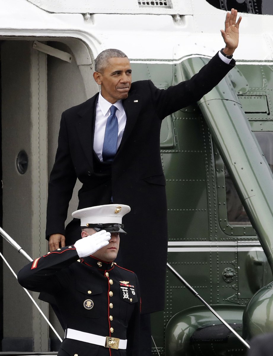 VOAStevenson's tweet photo. In Photos: Obama's last day as President #voainaug https://t.co/jt3Xcrlbml @VOANews