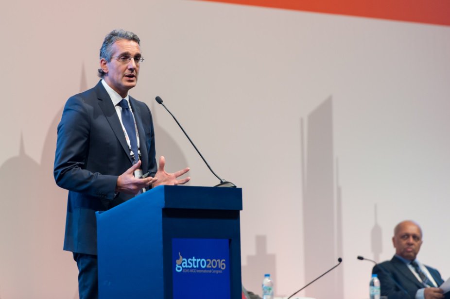EIGHC2019's tweet photo. Dr. Ala Sharara from @AUB_Lebanon during his talk at #Gastro2016 about Quality Metrics and Preventative Care in #IBD @WGO_WGOF https://t.co/6Wulxv3CKK