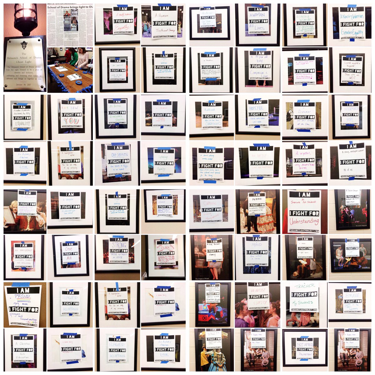 BuchananMeghan's tweet image. We&apos;ve covered our show photos with hopes, goals, love, and light... they shine brighter than ever. OUSOD #ghostlightproject. #bealight