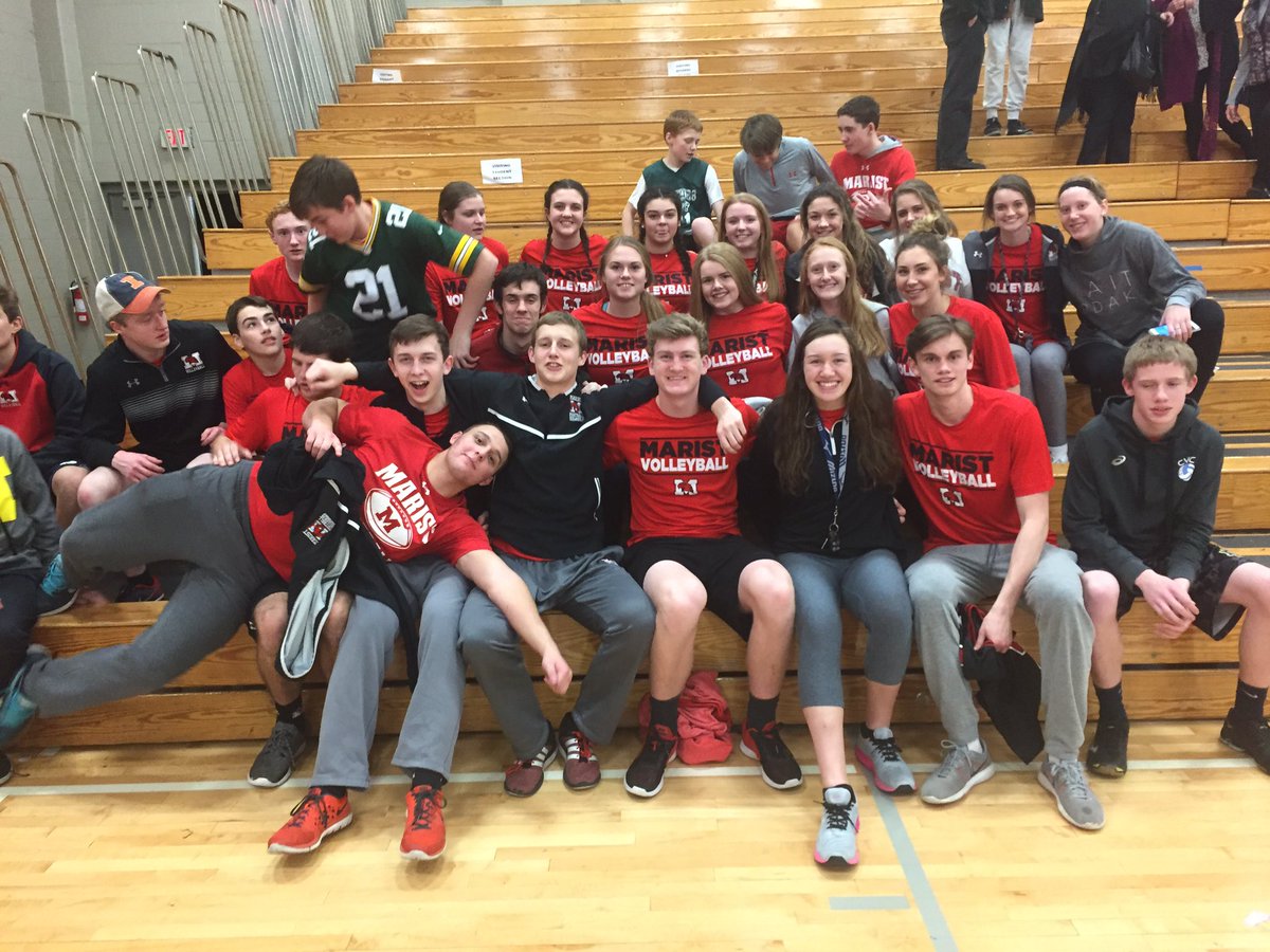 RedHawkVB's tweet image. Boys make it a RedHawk Sweep on the night!! @MaristBoysHoops @MaristGBB #ProgramNation #K #80strong #ESCC