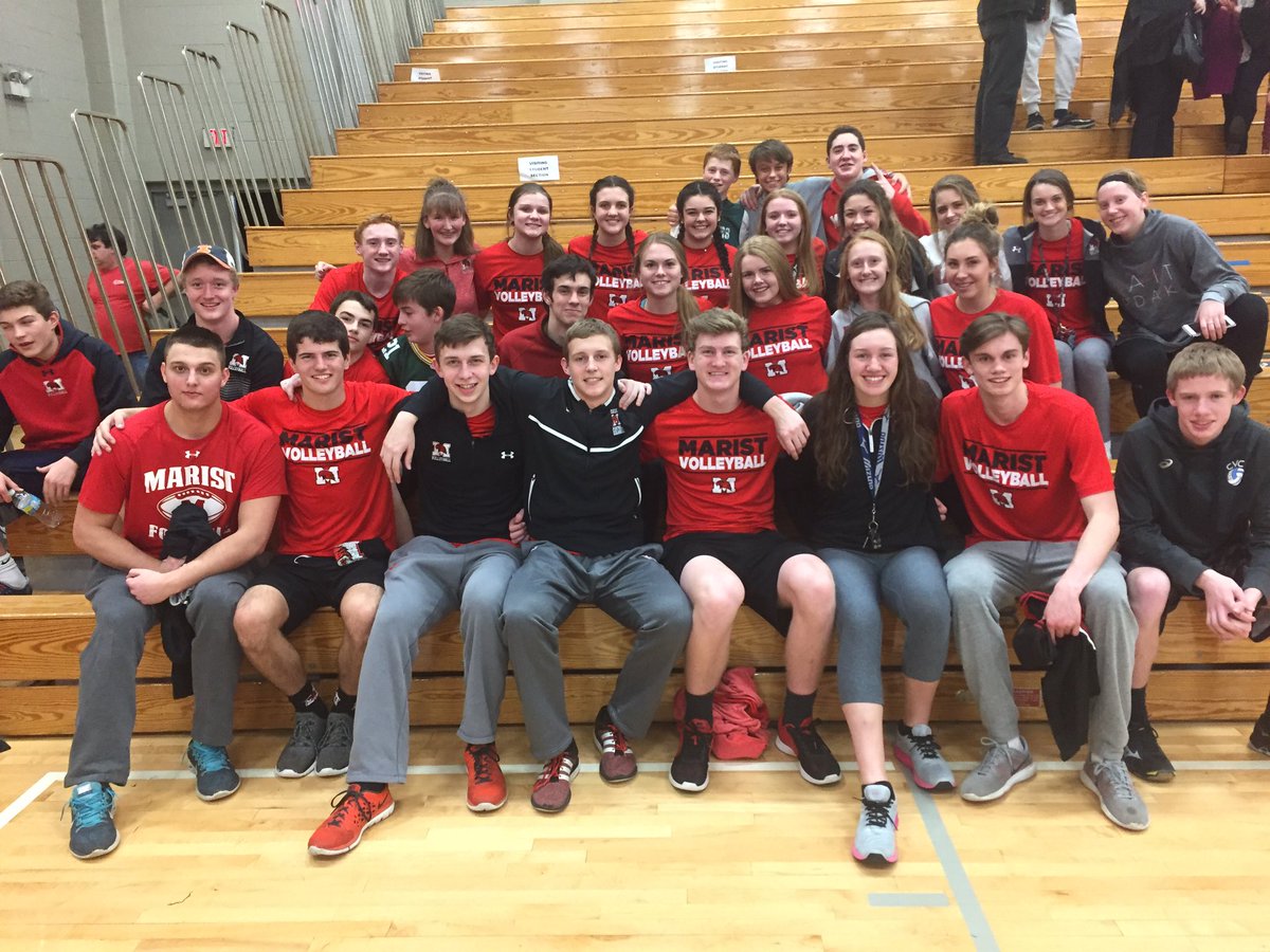 RedHawkVB's tweet image. Boys make it a RedHawk Sweep on the night!! @MaristBoysHoops @MaristGBB #ProgramNation #K #80strong #ESCC