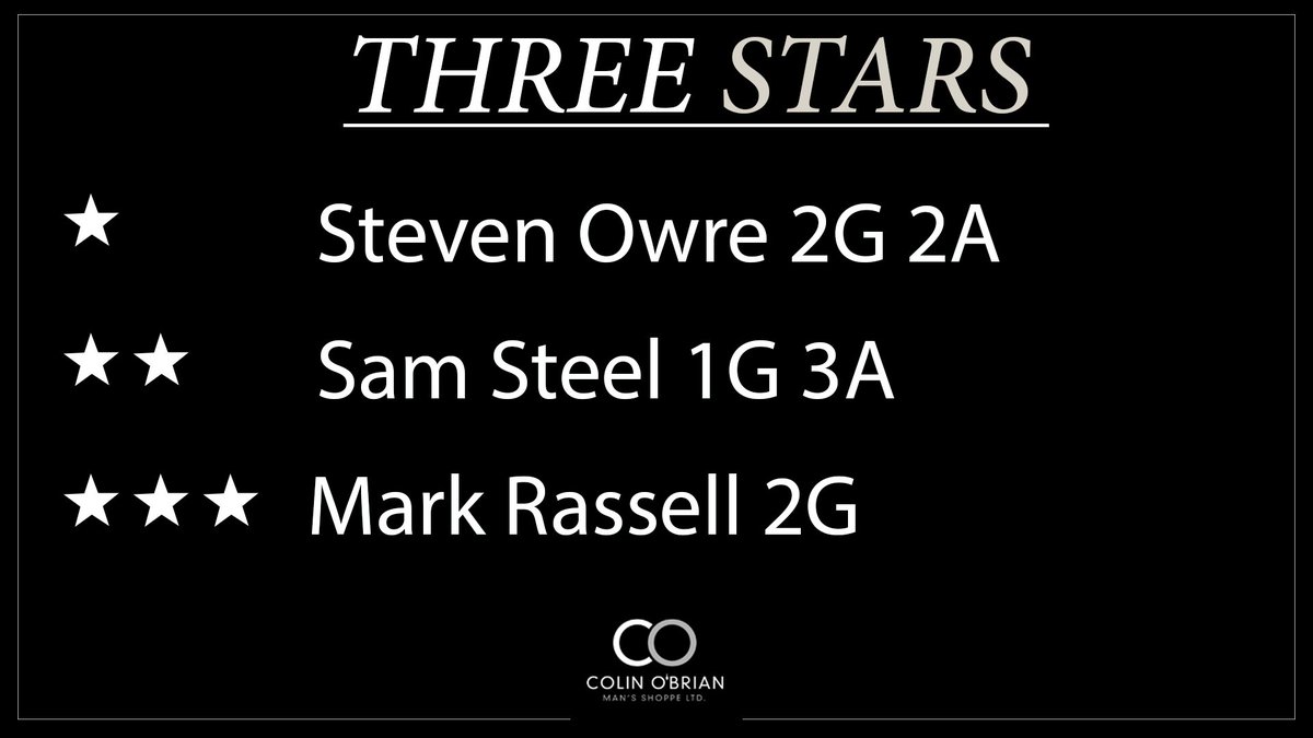 Here are tonight's @colin_obrian 3 stars: #JoinTheRegiment