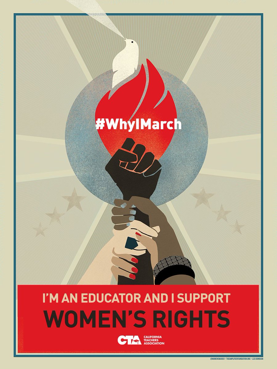 WeAreCTA's tweet photo. RT if you're an educator who supports women's rights! https://t.co/hBc3C8k7CH #WhyIMarch ✊ https://t.co/k0wWVxRqr5