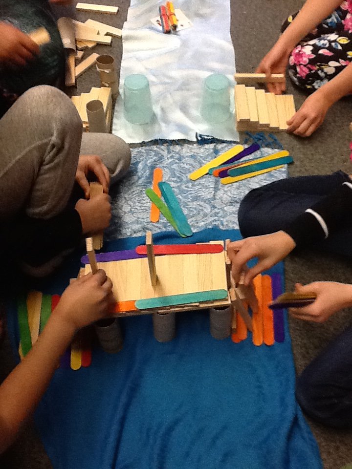 judith_hardman's tweet image. Building bridges today in our Maker&apos;s Studio time! Students said, &quot;The hardest part was the approach.&quot;(ramp)  #applieddesign
