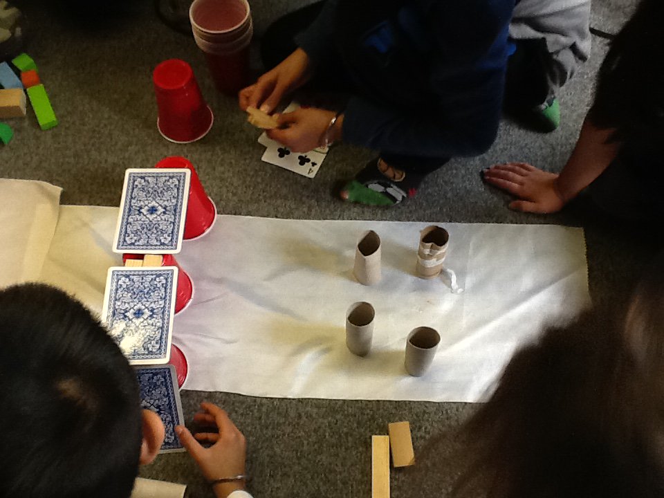 judith_hardman's tweet image. Building bridges today in our Maker&apos;s Studio time! Students said, &quot;The hardest part was the approach.&quot;(ramp)  #applieddesign