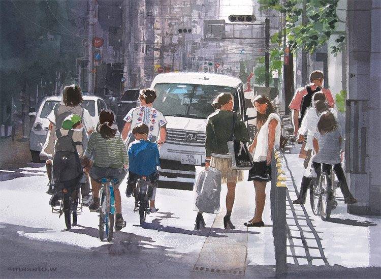 CGdrawing's tweet photo. Japanese watercolor painter  Masato Watanabe https://t.co/ErtNDRIUcY