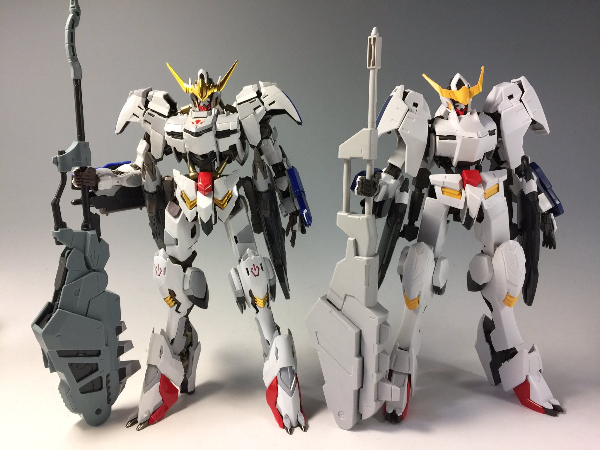 デンデロ 在 Twitter 上 ハイレゾリューションモデル ガンダムバルバトス第6形態取り敢えず組み終わり 装甲がメタリックからグロスインジェクションに変更されてますが むしろこの方が似合ってるかも 1 100より更に設定画に近いバランスになってます T Co