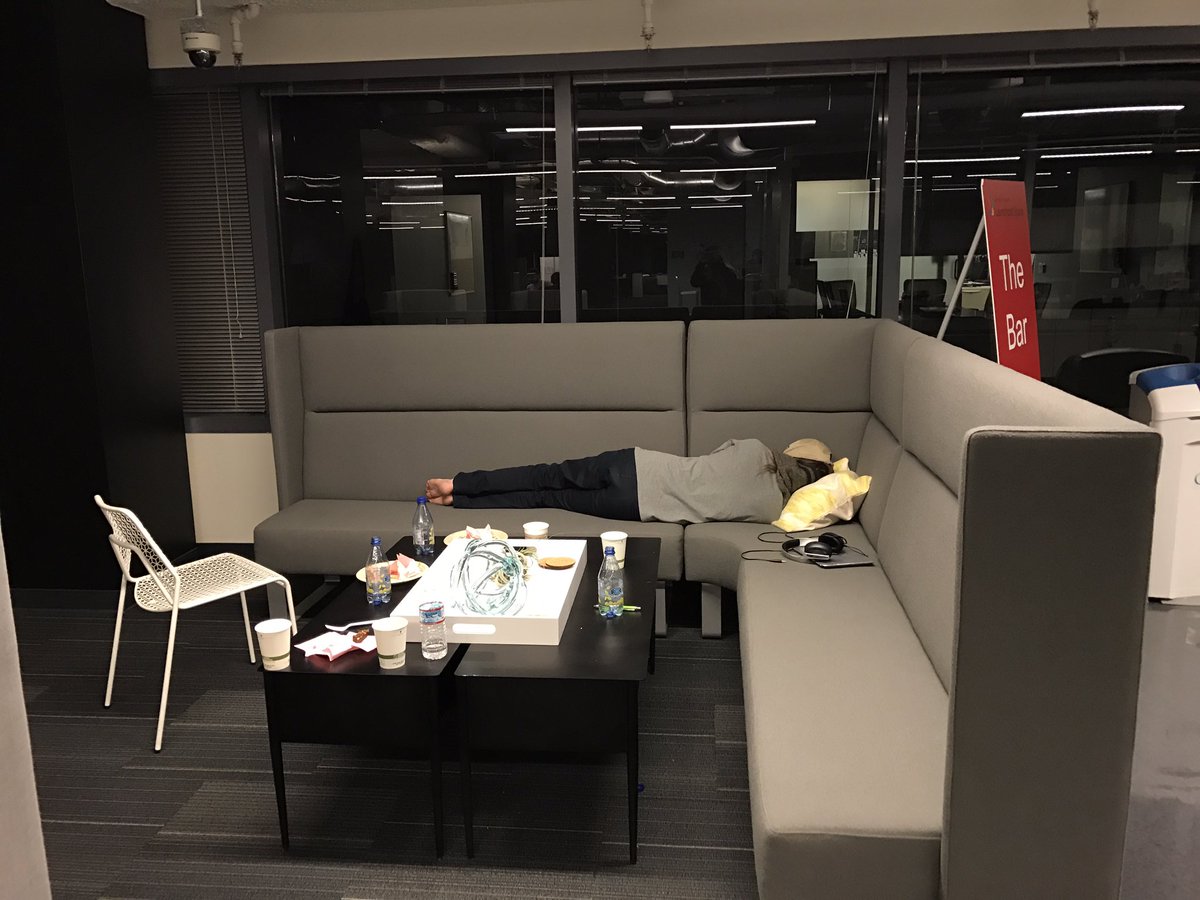 ffpaladin's tweet photo. Knocked out at 2am #GGJ2017 #GoogleGGJ @PlaycraftingSFO @globalgamejam https://t.co/TCgo56di9F