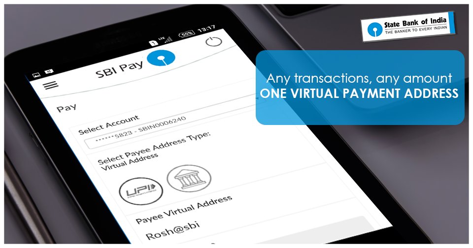 TheOfficialSBI's tweet photo. No account number, no IFSC code, no unnecessary bank details. Now you can send, receive or make merchant payments with just one VPA. https://t.co/TROMNjkAnV