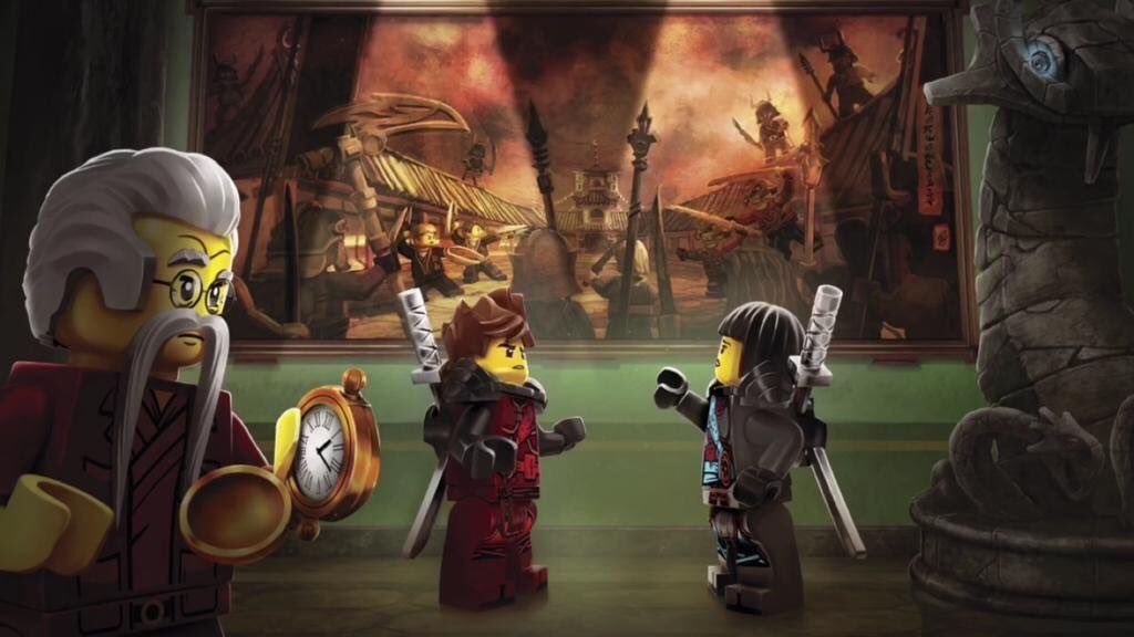 KaiZXReal's tweet image. Hey, It was really worse time. The poster of @LegoNinjago3. It was called The time is near? I think those weapons are hands of time? 🤔