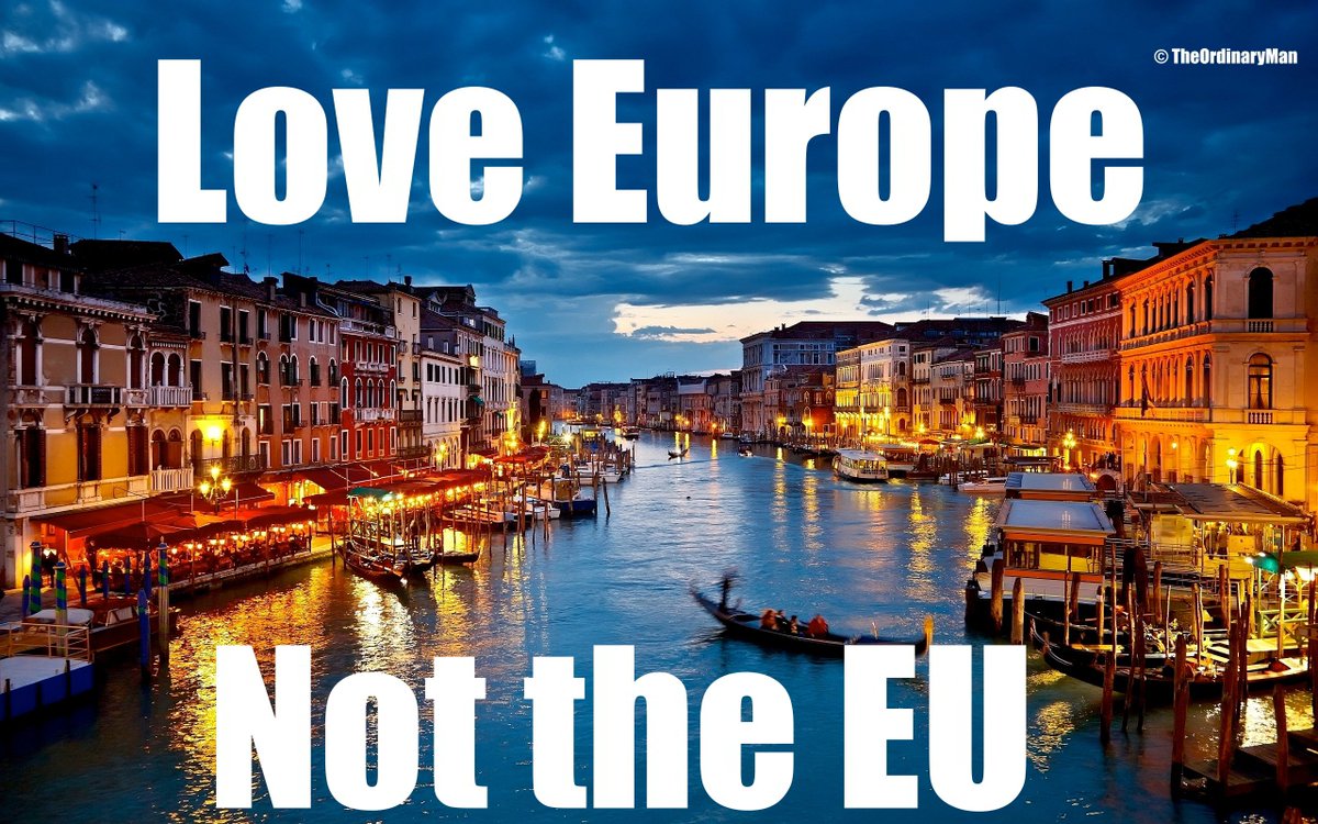 theordinaryman2's tweet photo. There's a general feeling across #Europe &amp; that is we all Love #Europe &amp; its people but have a distrust &amp; loathing of the #EU

#EUspring https://t.co/swQdRxCdbV