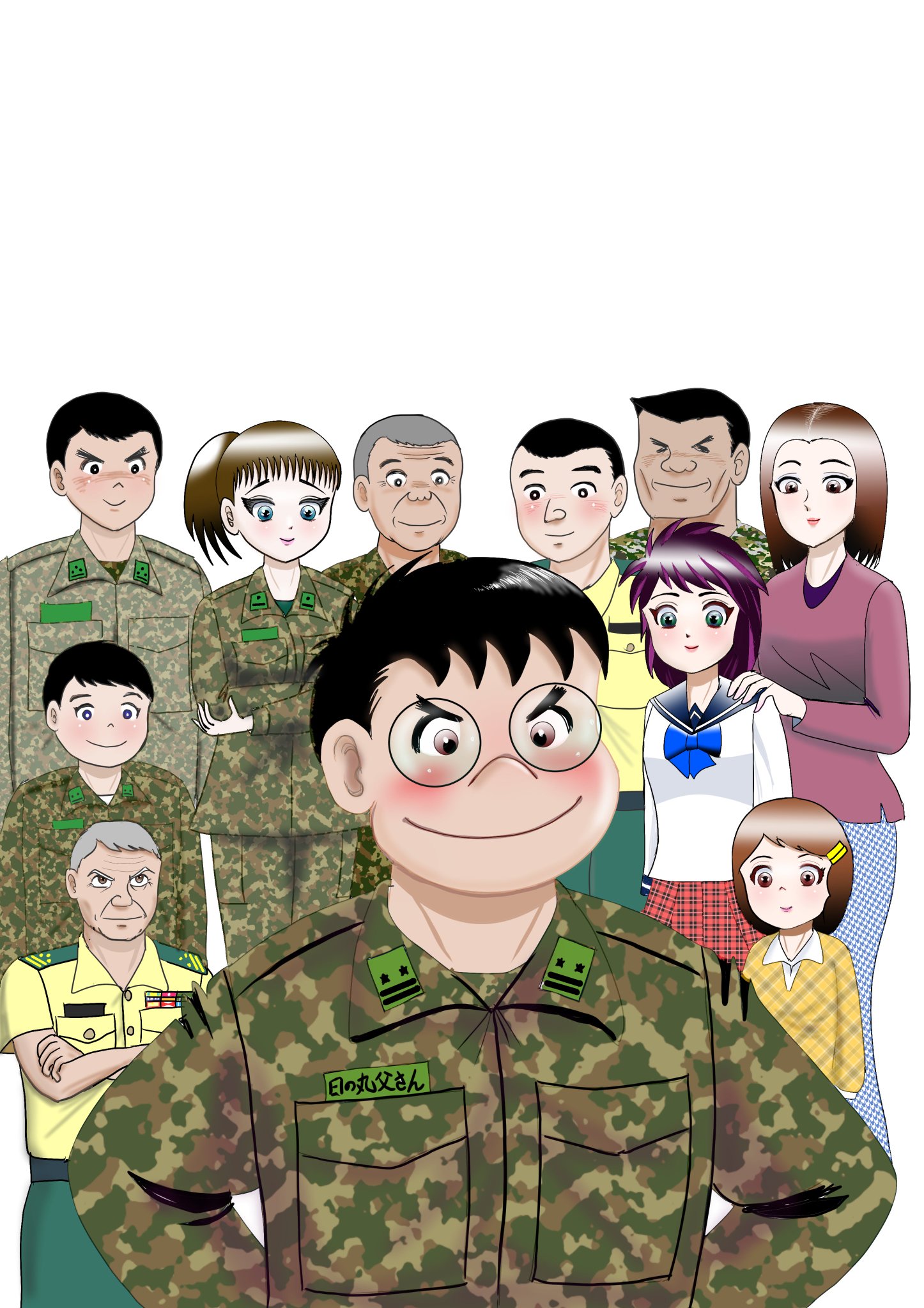 米倉宏晃 自衛隊漫画 日の丸父さん は 自衛官の日常を描いた漫画です 毎月連載中 今回は自衛隊の中の受験勉強の話 T Co Xfipb4ff