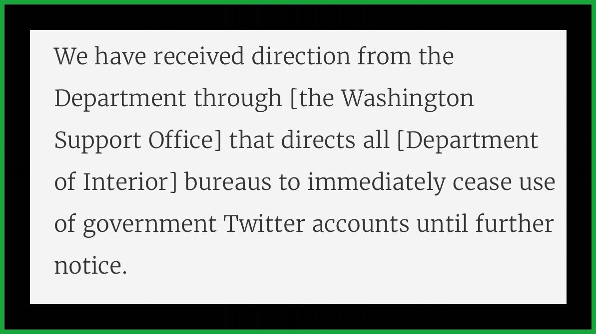 Alex_Verbeek's tweet photo. 🇺🇸 

National Park Service Banned From Tweeting After Anti-Trump Retweets 

https://t.co/yqrQewfm2j #climate #theresistance #environment https://t.co/WV5xy0BMDs