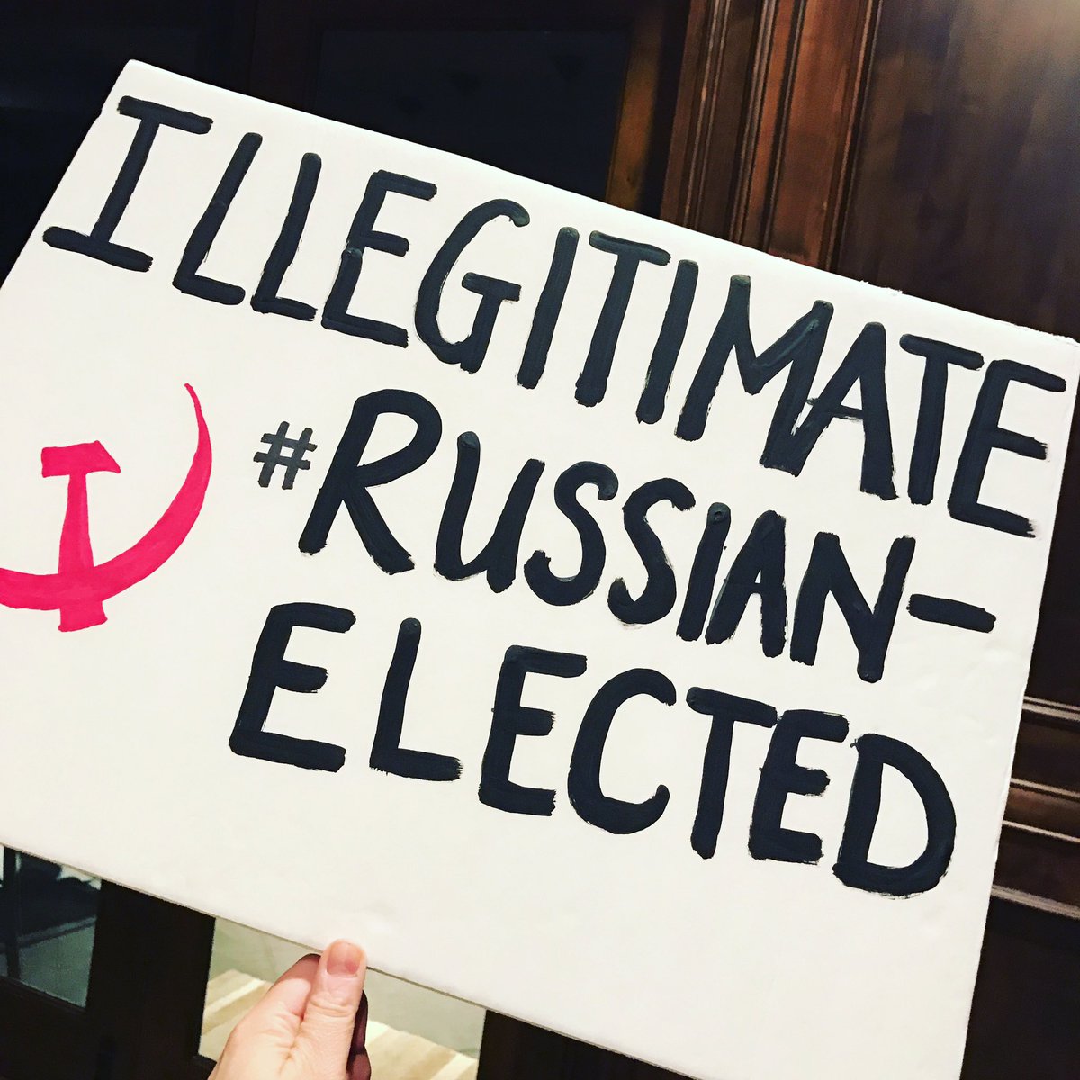 LuanneA1's tweet photo. #WomensMarch #womansMarchPortland
#TheResistance 
#RussianElected
#NotMyPresident
#NeverTrump
#PutinsPuppet 
#HackedElection https://t.co/L5tkmthfCm