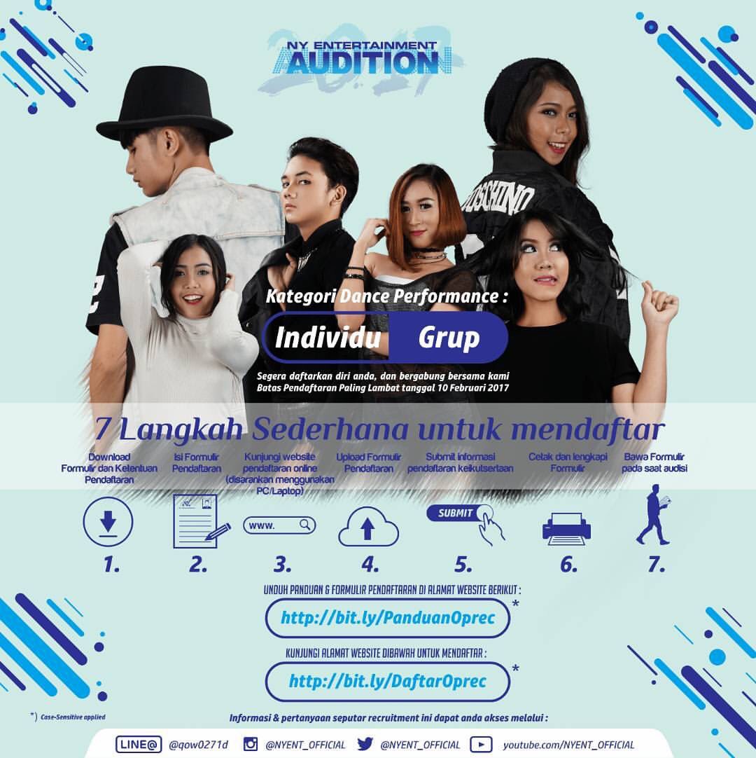 NY Entertainment Open Recruitment 2017! 🎉🎉🎉 Check our Instagram for more info! 😉👉 instagram.com/NYEnt_official