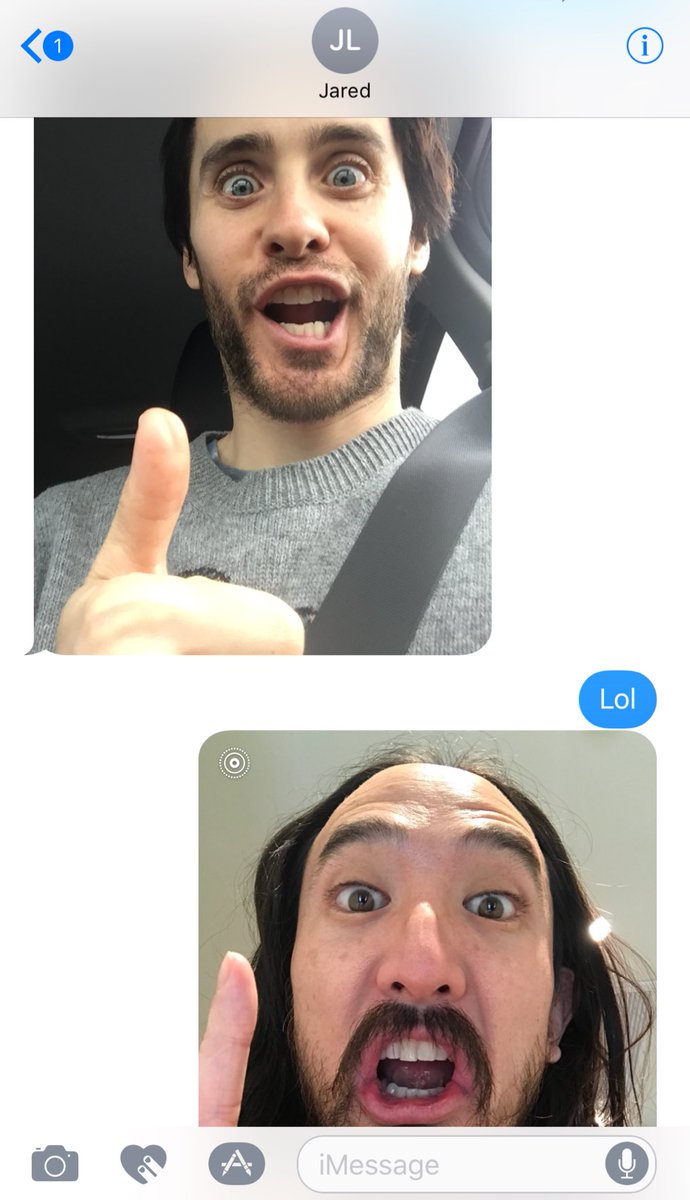 Swappin selfies @JaredLeto https://t.co/dyrpGKhDw8