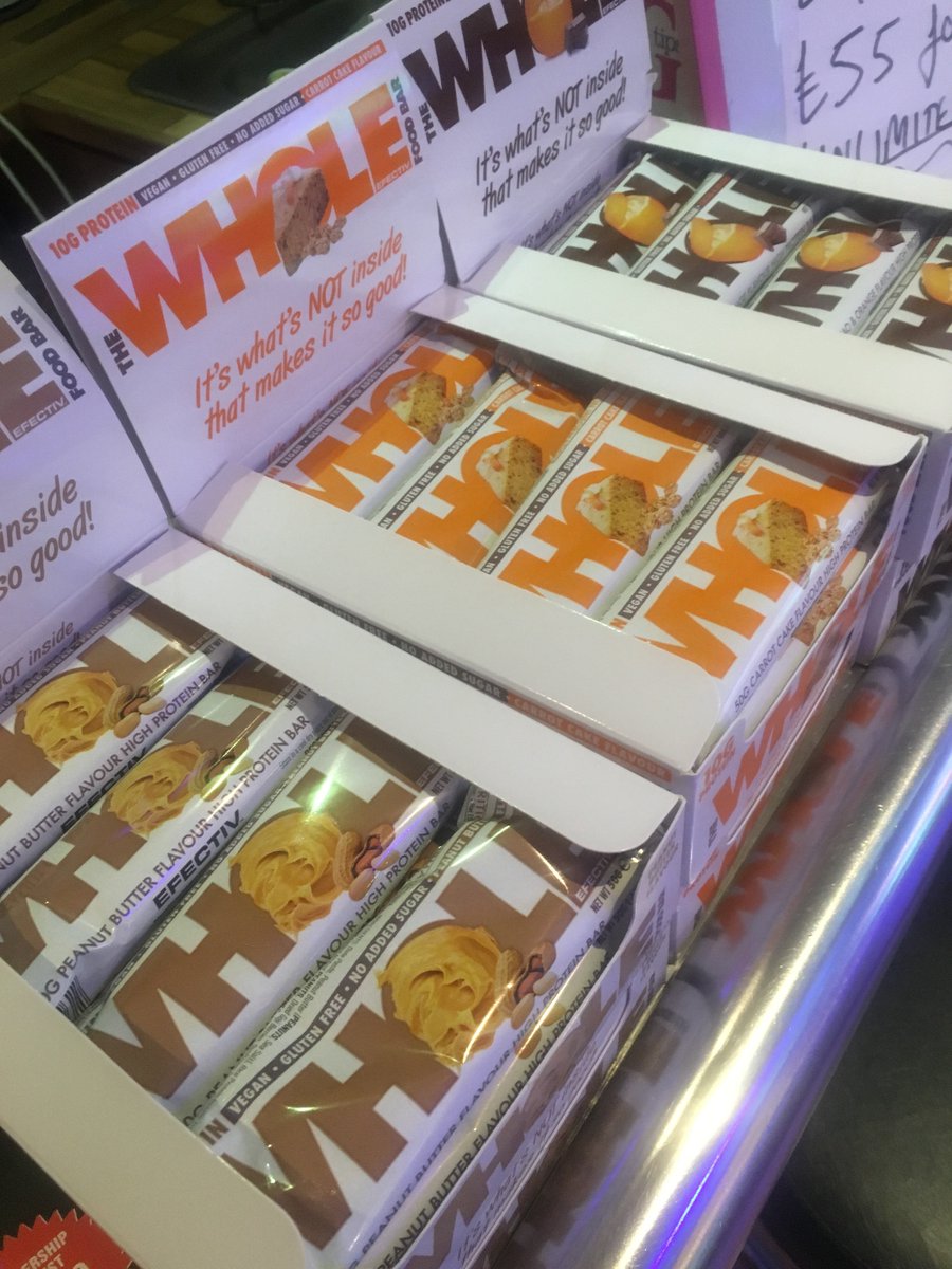 InfoBodies's tweet photo. @EfectivNutri Wholefood bars just landed at HB! So yummy!!!! 100% natural ingredients 💞☘ Peanut butter is my fave!! #fitfam #gymlife #gains https://t.co/3BlOrGbqff