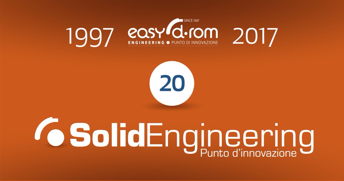 easydrom's tweet image. #EasydRomEngineering compie 20 anni e diventa più #SOLID!
Nasce #SolidEngineering..buff.ly/2j1rBle
#tecnologia #industria40