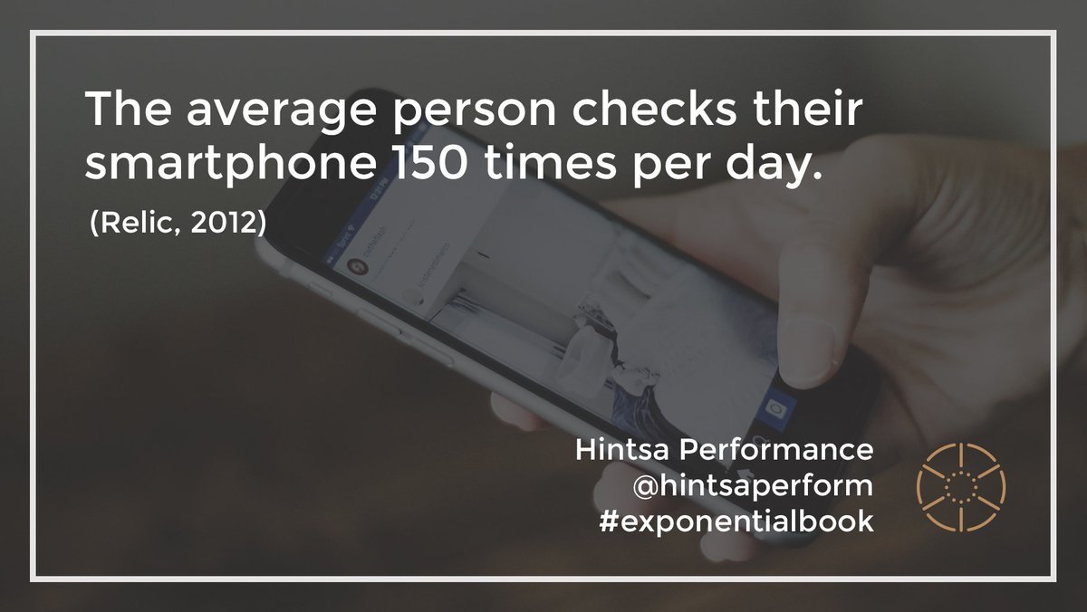 HintsaPerform's tweet photo. How many times have you looked at your smartphone today? https://t.co/eggeyYyE6D #exponentialbook https://t.co/GMUmfUDuXC