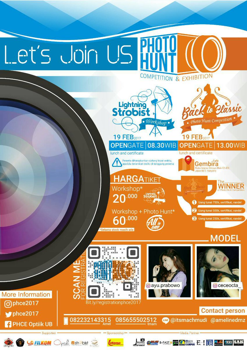 phce_optiik's tweet photo. EVENT ALERT!!! 
OPTIIK FILKOM Universitas Brawijaya proudly presents
"Photo Hunt Competition and Exhibition"
Let's join us! https://t.co/68YLTaJcw7