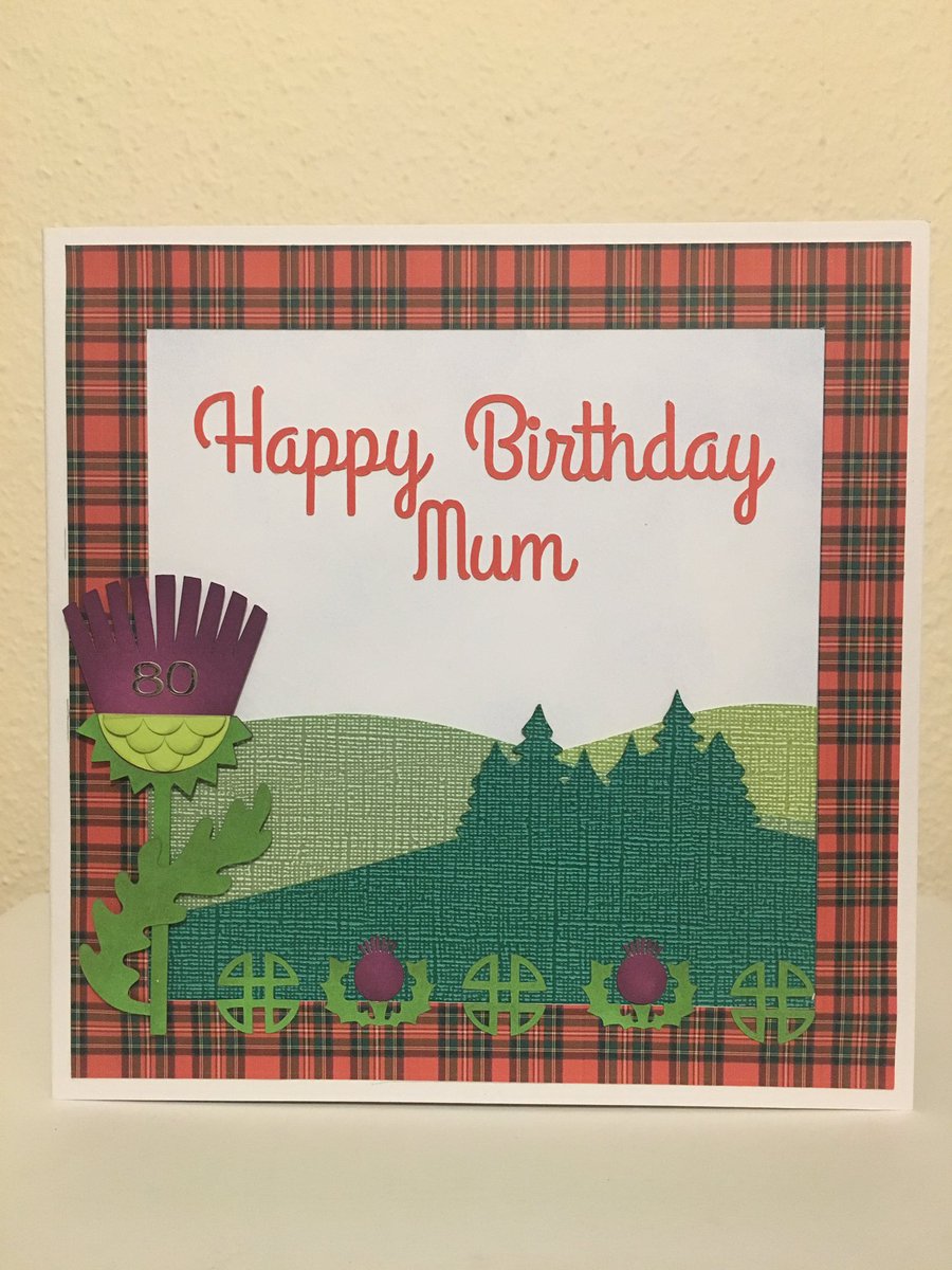 Anneecraft's tweet photo. 80th birthday card. I can see a theme here! https://t.co/JgAtH6Jop4