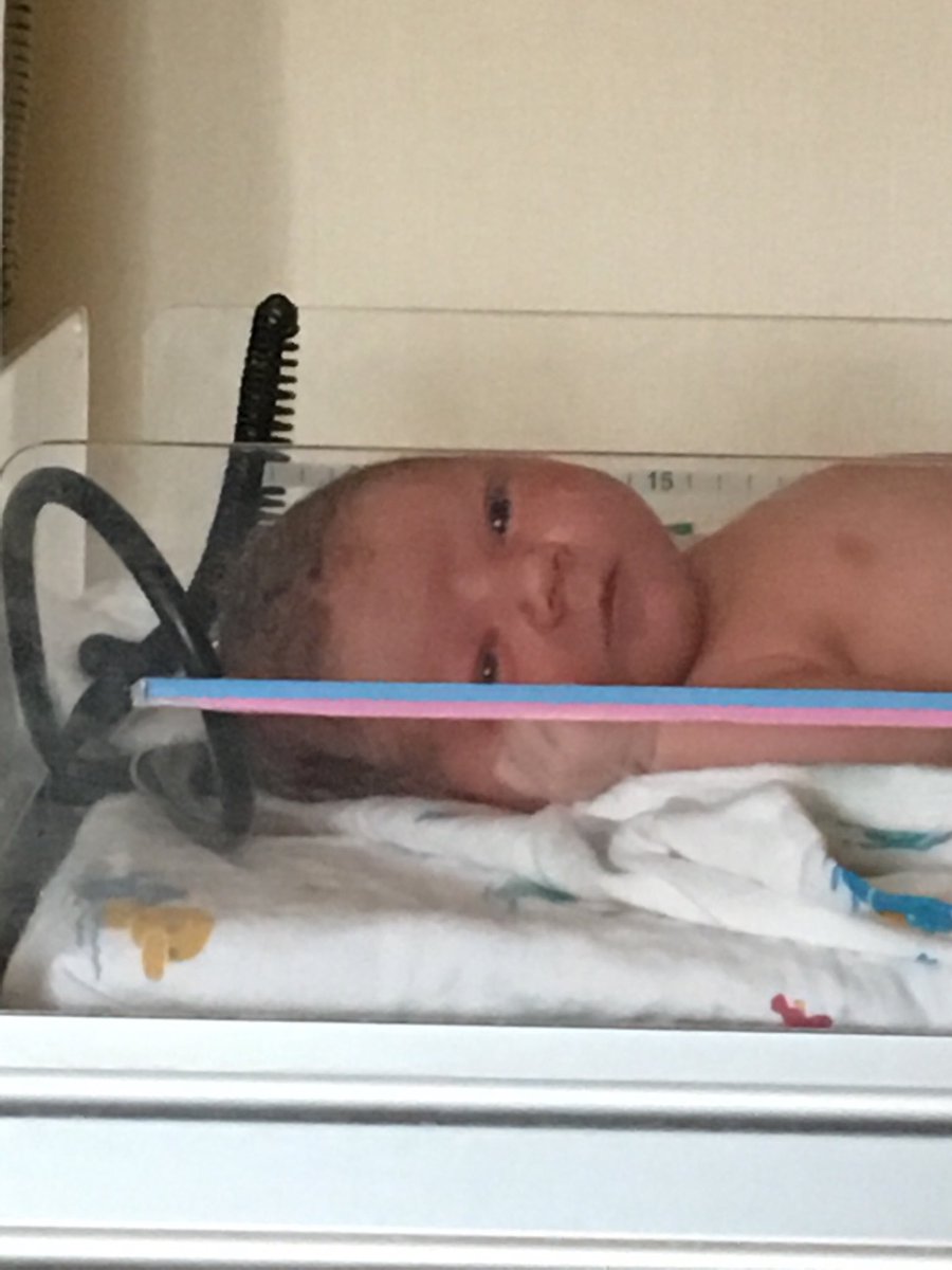 Joespags12's tweet photo. Welcome the newest member of the Spagnolo Family. Ava Marie Spagnolo, born at 6:59am. 8.74lbs and 21 inches long. #2under2 https://t.co/38qacxMvSR