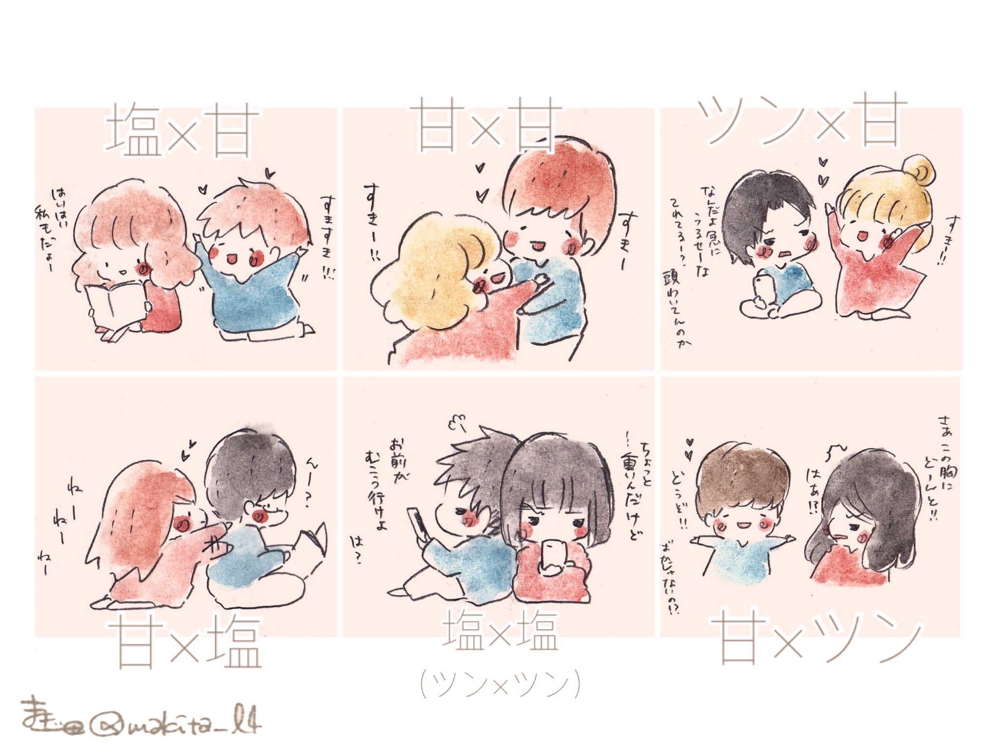 まき田さん。カップルイラストの木製フレームアート まき田＠新作スタンプ on X: 