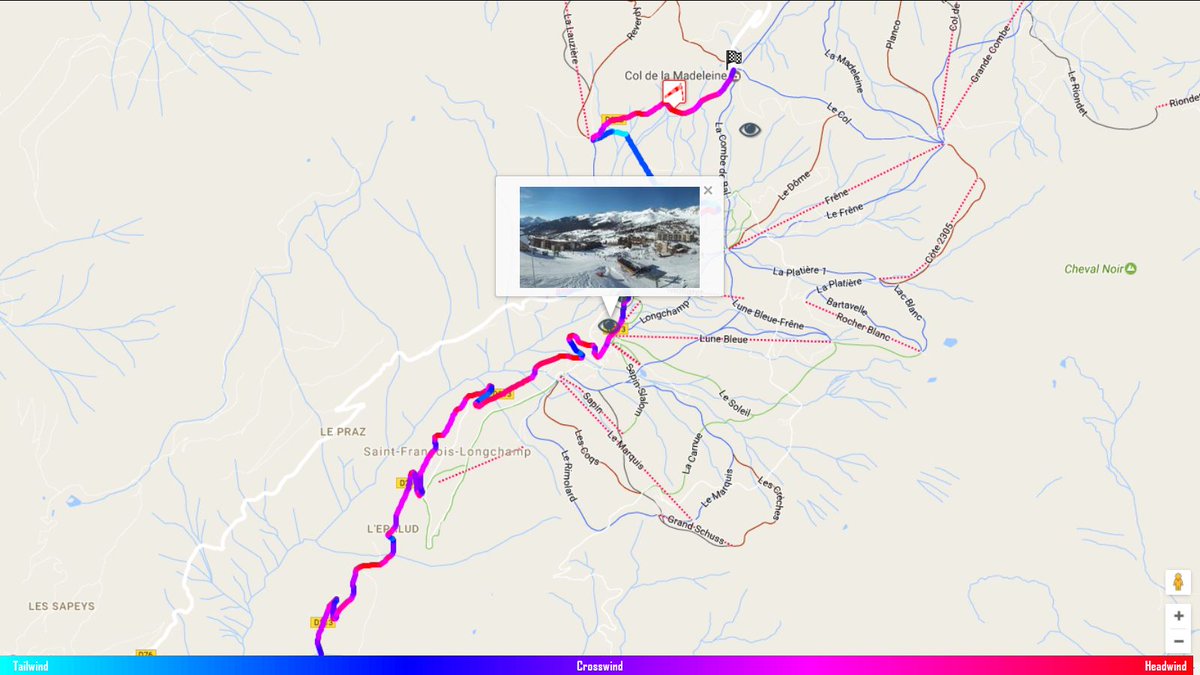 Sometimes you want an eye on the ground. #New live images #seethewind #cycling #weather mywindsock.com