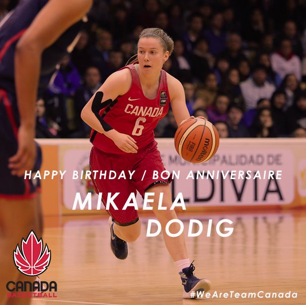 Canada Basketball Happy Birthday Bon Anniversaire Mikaela Dodig Weareteamcanada