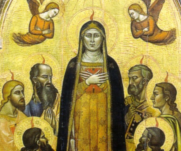 StefanoRocca9's tweet photo. #Orcagna e Jacopo #diCione, #Pentecoste, (dettaglio) 1362-1365 circa, tempera e oro su tavola, 195×287 cm, Galleria dell'Accademia, #Firenze https://t.co/xsmulBbvIZ