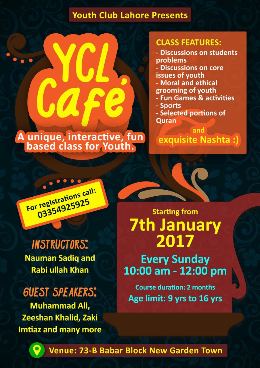 Youth Club Ycl Cafe Outing Join Them For Fun Activities Every Week Boys Only Halalentertainment Lahore T Co Vmxullc31f Twitter