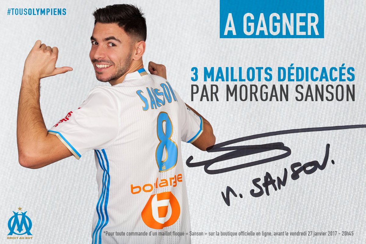 Maillot Domicile Olympique de Marseille Morgan SANSON
