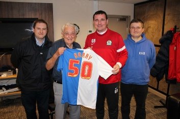 StuartWearden's tweet photo. @RHB_ONLINE Barry with @Rovers boss at the time Gary Bowyer after 50 year with RHB https://t.co/VNLhaiug0r