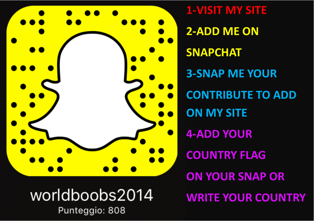 Web Client. snapchatworldofsex.altervista.org. visit my site and add me on snapchat...