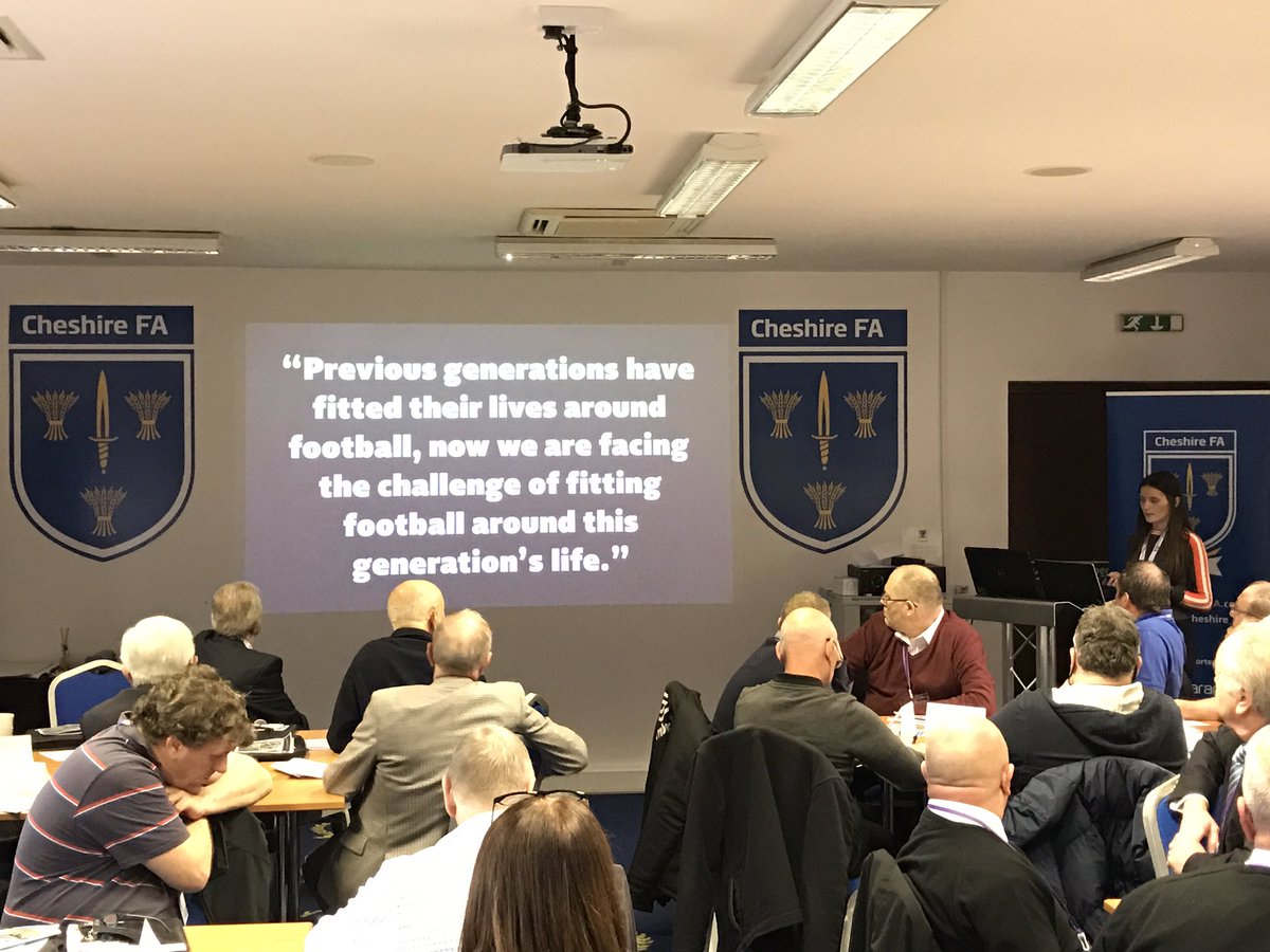 Cheshire_FA's tweet photo. The FA have a strong message about Adult Football and one of the major challenges faced: https://t.co/vG8ZBSWtio