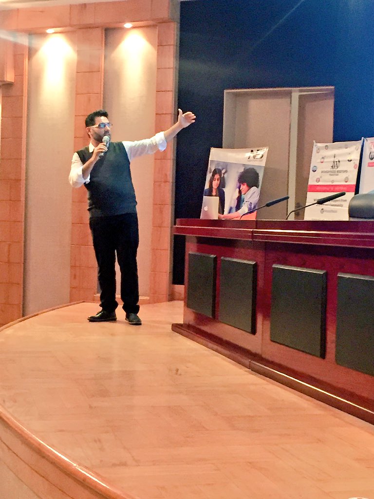 TechHubConnect's tweet photo. .@FahadShakeel and @Mehr_ina are talking about 'How to Create & Sell Wordpress?'
#WPMeetupPK #TechHubConnect https://t.co/lohBwitwN5