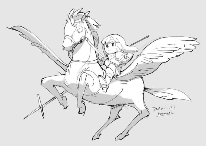 お絵描き:FE ペガサスナイト 