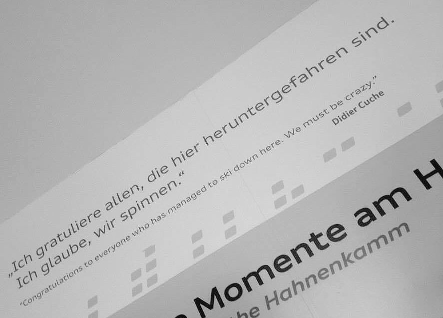 tonesorlie's tweet photo. Didier Cuche quote inside the start box in #kitzbuehel #Hahnenkammrennen https://t.co/xeRYlFRihi