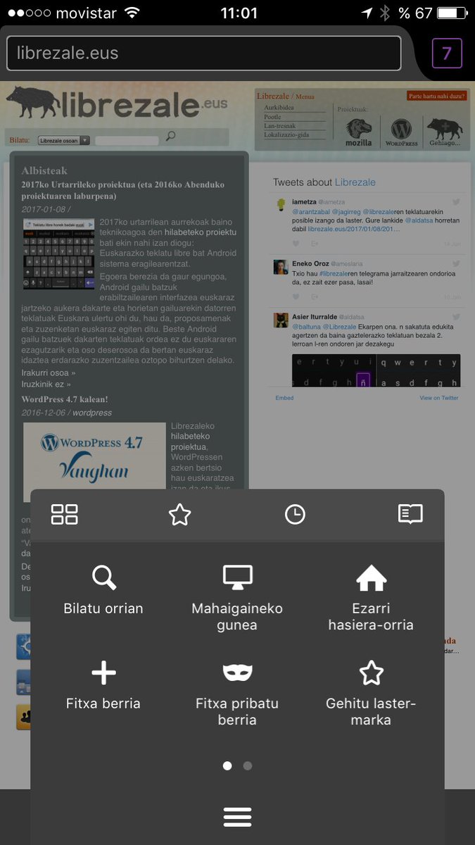 Firefox euskaraz iPhonean dlvr.it/N9JXYR
