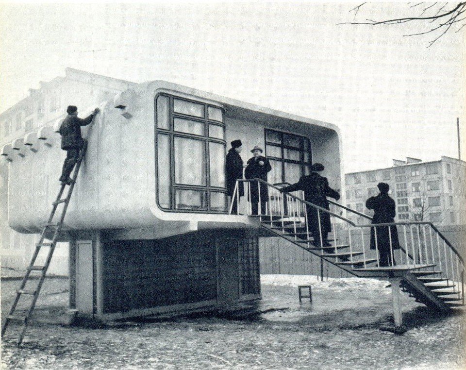 Experimental plastic house. 1961. Leningrad, USSR